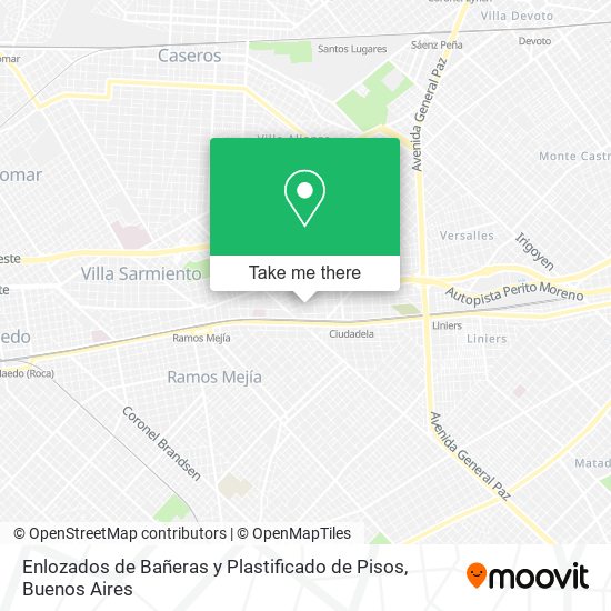 Enlozados de Bañeras y Plastificado de Pisos map