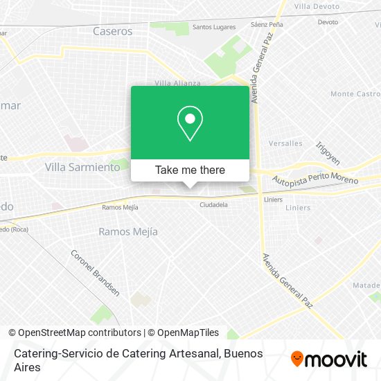 Mapa de Catering-Servicio de Catering Artesanal