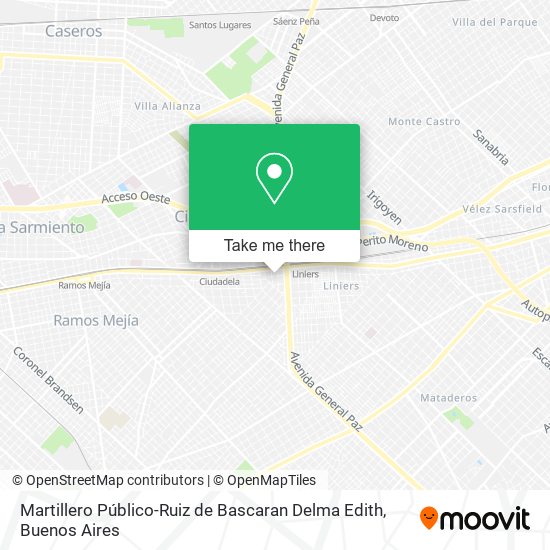 Mapa de Martillero Público-Ruiz de Bascaran Delma Edith