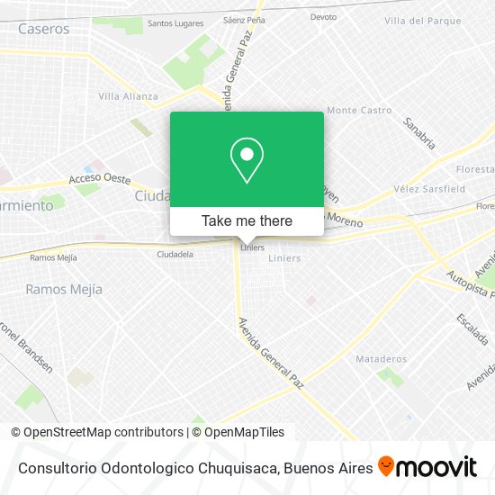 Mapa de Consultorio Odontologico Chuquisaca