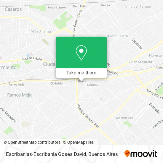 Mapa de Escribanias-Escribania Goses David