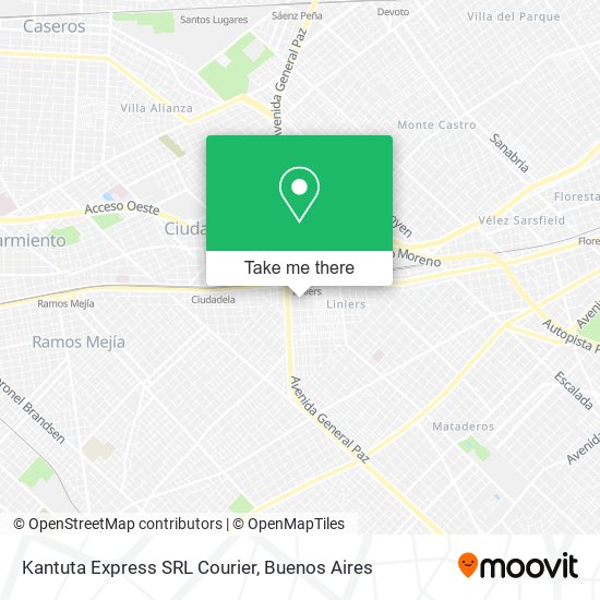 Mapa de Kantuta Express SRL Courier
