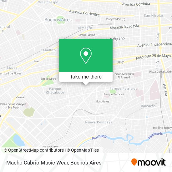 Macho Cabrio Music Wear map