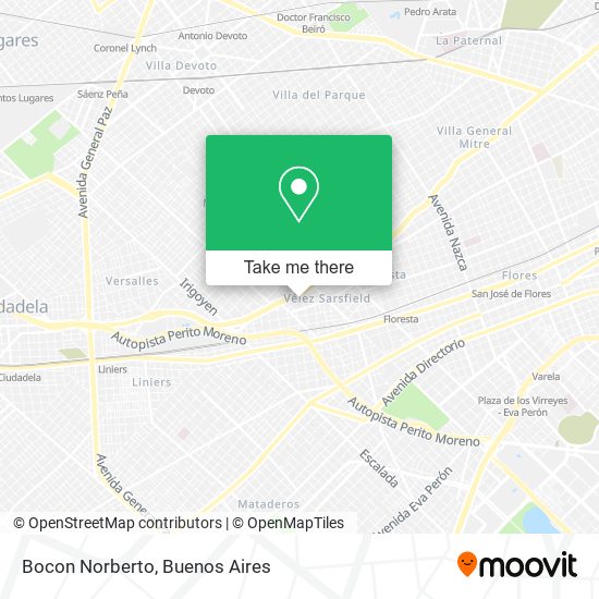 Mapa de Bocon Norberto