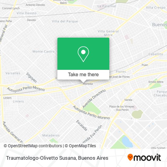 Traumatologo-Olivetto Susana map