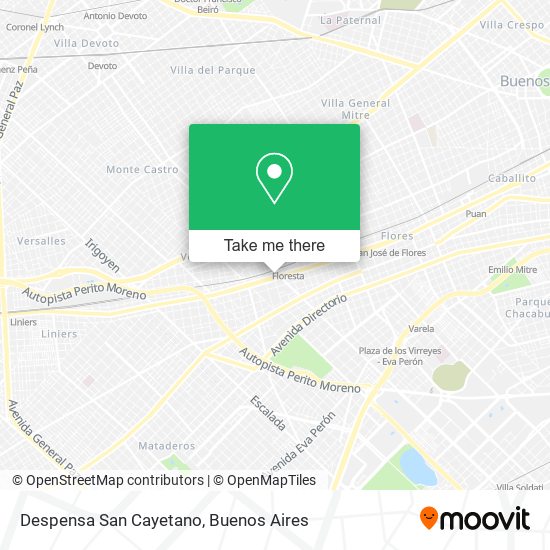 Mapa de Despensa San Cayetano