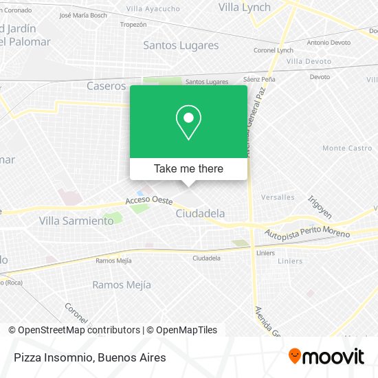 Pizza Insomnio map