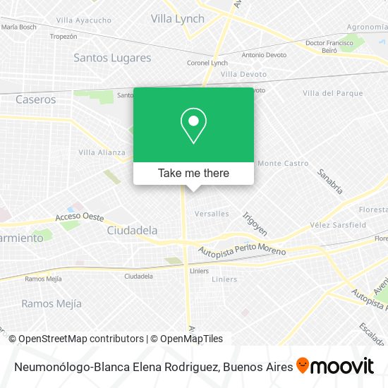 Neumonólogo-Blanca Elena Rodriguez map