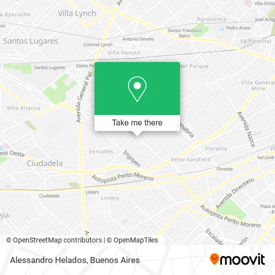 Alessandro Helados map