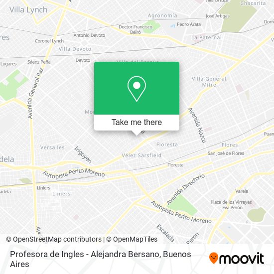 Profesora de Ingles - Alejandra Bersano map