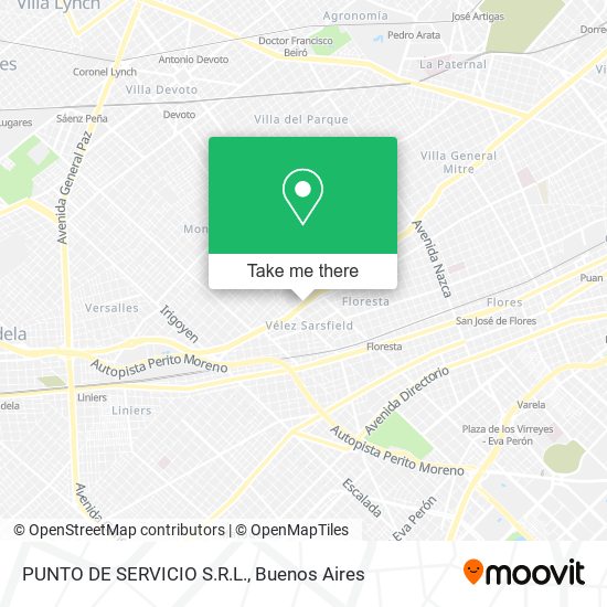 PUNTO DE SERVICIO S.R.L. map