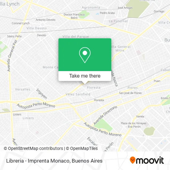 Libreria - Imprenta Monaco map