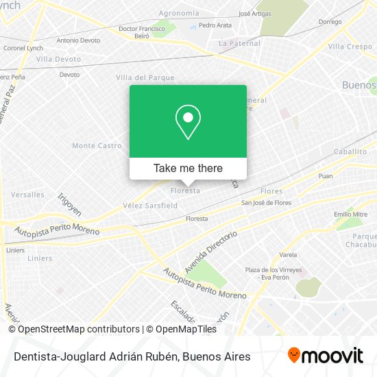 Mapa de Dentista-Jouglard Adrián Rubén