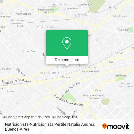 Nutricionista-Nutricionista Pertile Natalia Andrea map