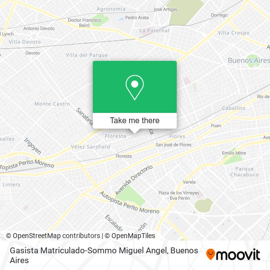 Gasista Matriculado-Sommo Miguel Angel map