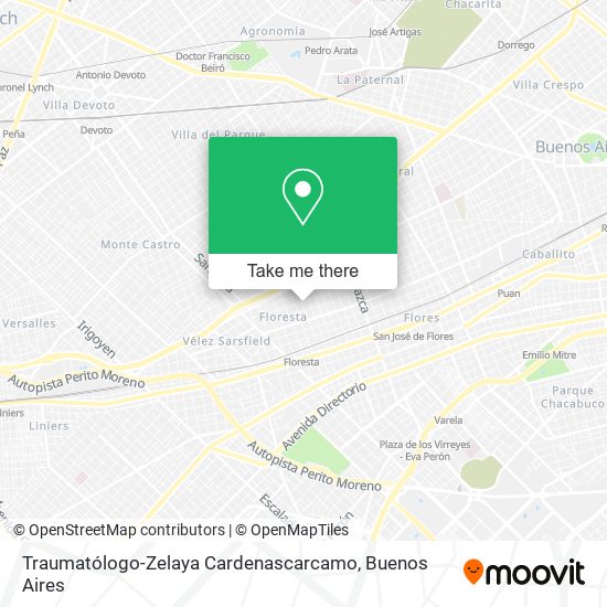 Traumatólogo-Zelaya Cardenascarcamo map