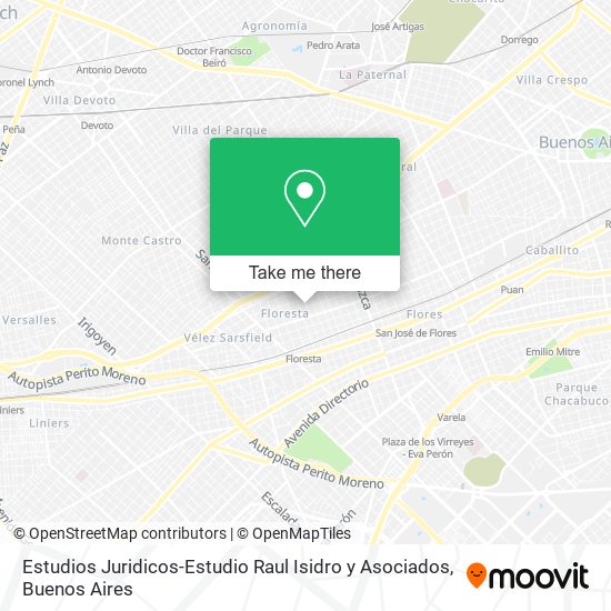 Estudios Juridicos-Estudio Raul Isidro y Asociados map