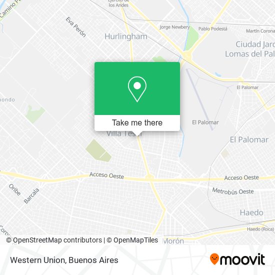 Western Union map