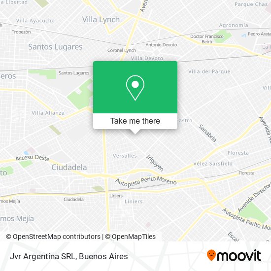 Mapa de Jvr Argentina SRL
