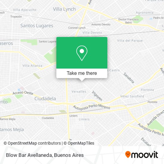 Blow Bar Avellaneda map