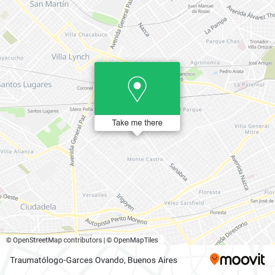 Mapa de Traumatólogo-Garces Ovando