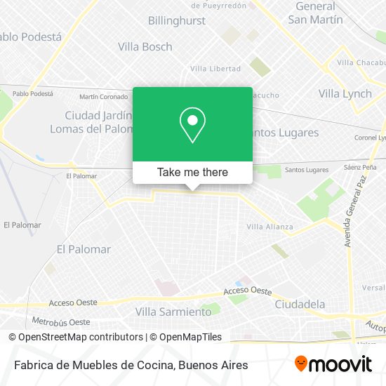Fabrica de Muebles de Cocina map
