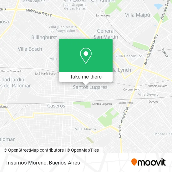 Insumos Moreno map