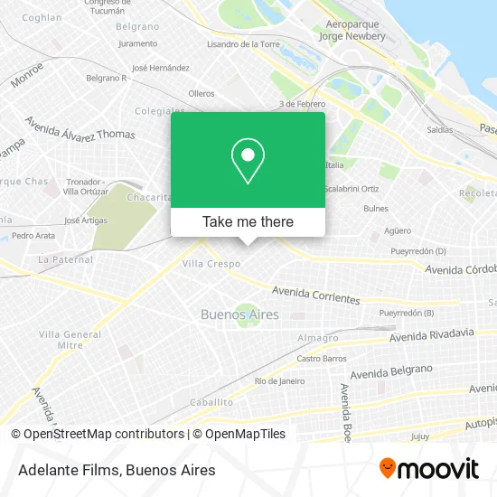 Adelante Films map