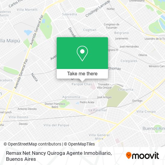 Remax Net Nancy Quiroga Agente Inmobiliario map