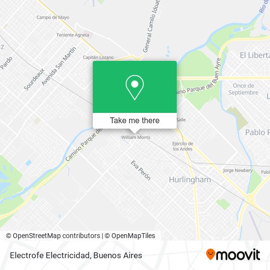 Electrofe Electricidad map