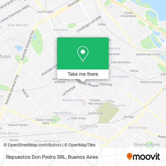 Repuestos Don Pedro SRL map