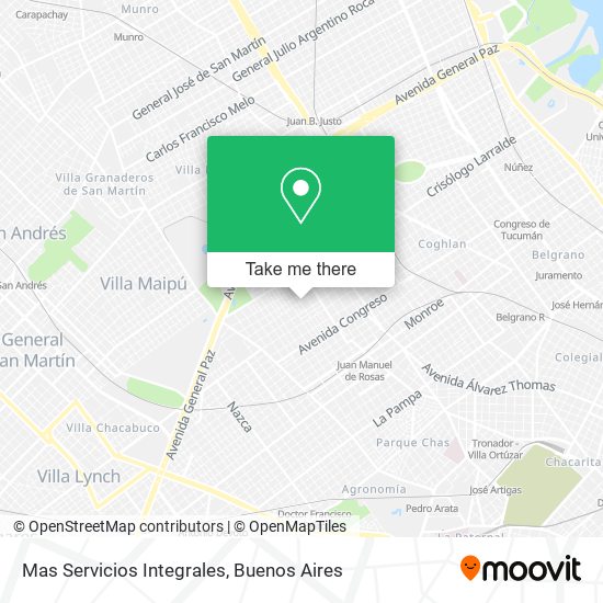 Mapa de Mas Servicios Integrales