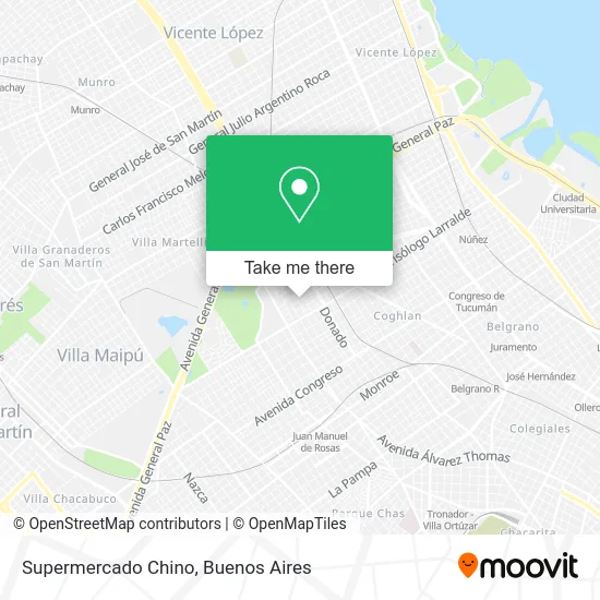 Supermercado Chino map
