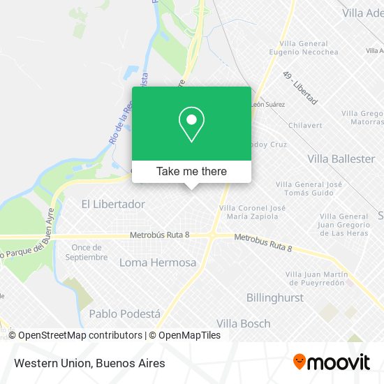 Western Union map