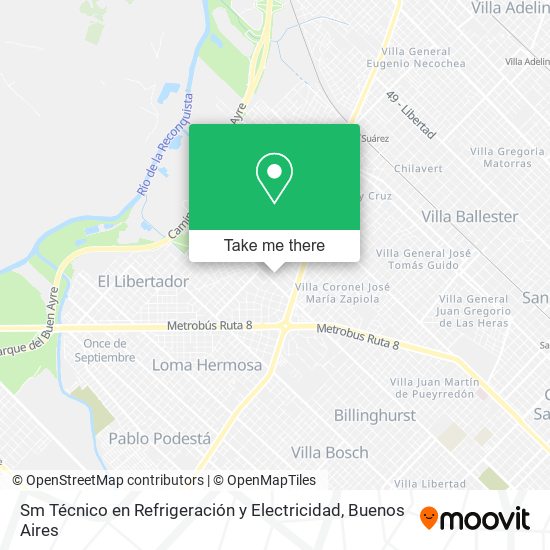 Sm Técnico en Refrigeración y Electricidad map