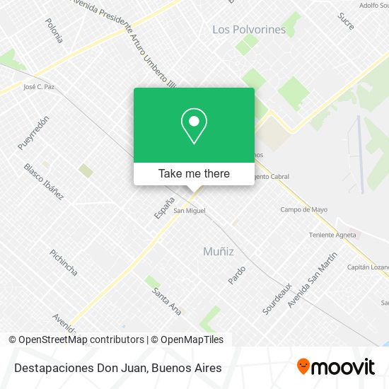 Mapa de Destapaciones Don Juan