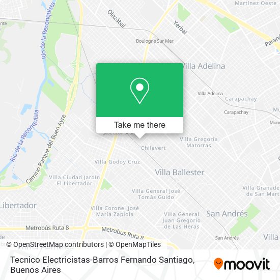 Tecnico Electricistas-Barros Fernando Santiago map