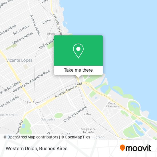 Western Union map