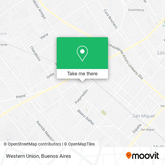 Western Union map