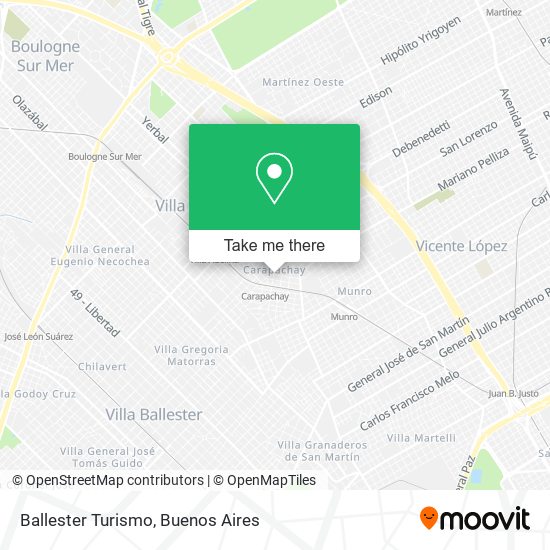 Ballester Turismo map