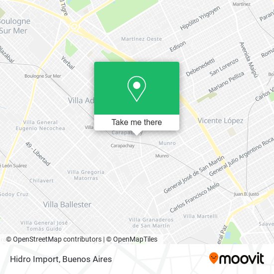 Mapa de Hidro Import