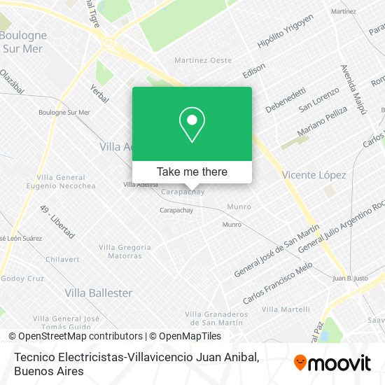 Tecnico Electricistas-Villavicencio Juan Anibal map