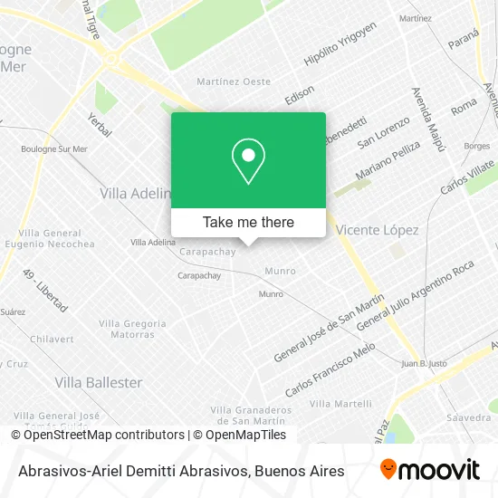 Abrasivos-Ariel Demitti Abrasivos map