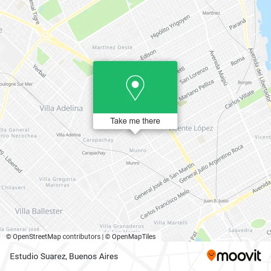 Estudio Suarez map