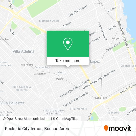 Mapa de Rockería Citydemon