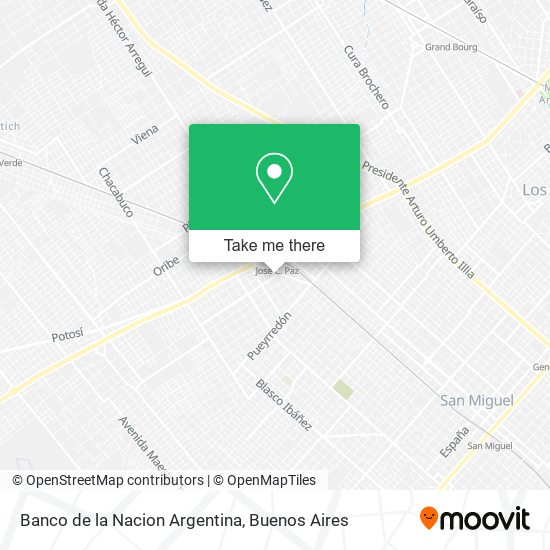 Banco de la Nacion Argentina map