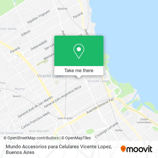 Mundo Accesorios para Celulares Vicente Lopez map