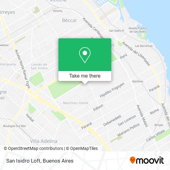 San Isidro Loft map