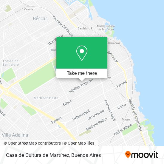 Mapa de Casa de Cultura de Martínez