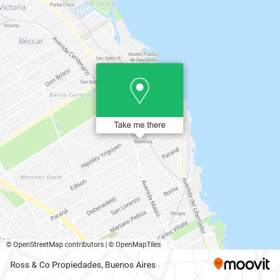 Ross & Co Propiedades map